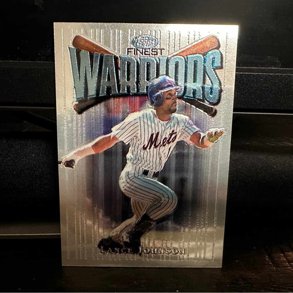 1997 TOPPS FINEST WARRIORS LANCE JOHNSON UNCOMMON #119 W43 BASEBALL CARD
